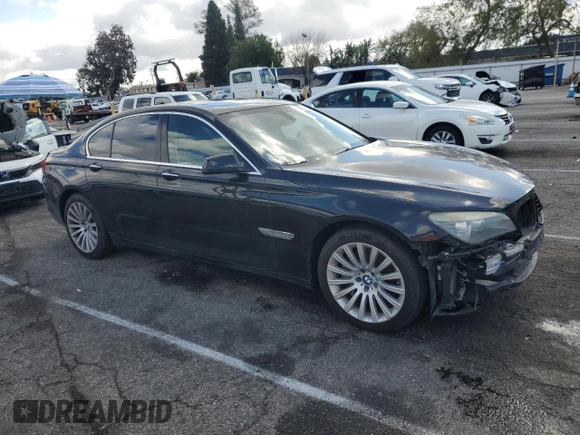 2012 BMW 7 Series 750i with VIN WBAKA8C57CDS99976, listed as a Copart auction lot 45202715 with 152,169 mi miles and Salvage title. Bid and sale history available at DreamBid. Image 4.