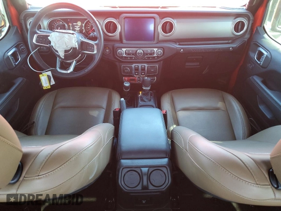 2021 Jeep Wrangler Rubicon with VIN 1C4HJXCG2MW547128, listed as a Copart auction lot 44792105 with 11,323 mi miles and Salvage title. Bid and sale history available at DreamBid. Image 8.