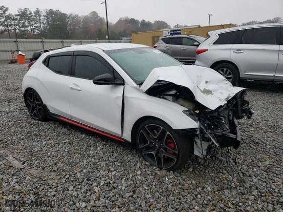2020 Hyundai Veloster N with VIN KMHT36AH6LU004526, listed as a Copart auction lot 81495284 with 37,999 mi miles and Salvage Title. Bid and sale history available at carsss.com. Image 4.