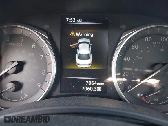 2023 Infiniti Q50 Luxe with VIN JN1EV7BP6PM513012, listed as a IAAI auction lot 41751813 with 7,064 mi miles and . Bid and sale history available at DreamBid. Image 15.