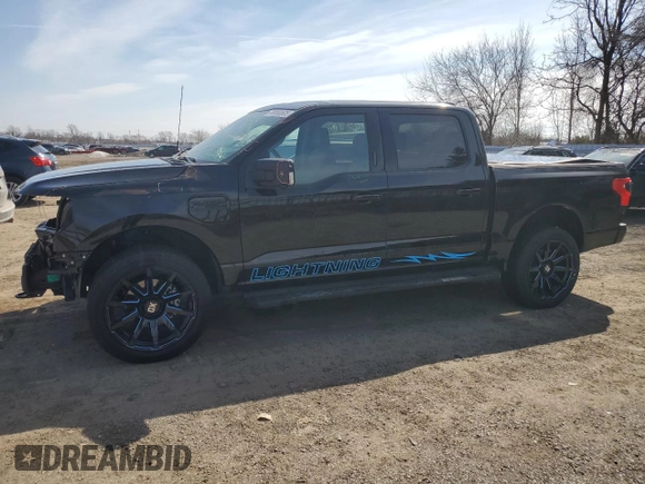 2022 Ford F-150 Lightning Pro z VIN 1FTVW1EL4NWG04796, wystawiony jako Copart lot #49850605 z przebiegiem 36 654 mil mil oraz Czysty tytuł • Clean title. Historia ofert i sprzedaży dostępna na DreamBid. Obrazek 1.