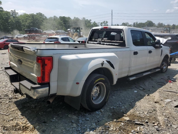 2018 Ford Super Duty F-350 DRW XL with VIN 1FT8W3C68JEB87303, listed as a Copart auction lot 65747434 with 0 mi miles and Salvage Title. Bid and sale history available at carsss.com. Image 3.