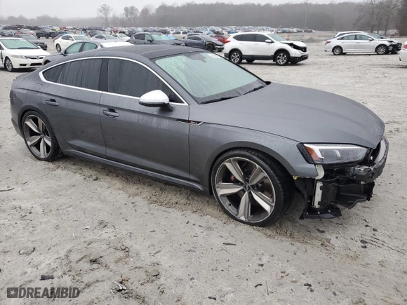 2019 Audi RS 5 Sportback with VIN WUACWCF5XKA903742, listed as a Copart auction lot 44325775 with 47,180 mi miles and Salvage Title. Bid and sale history available at carsss.com. Image 4.