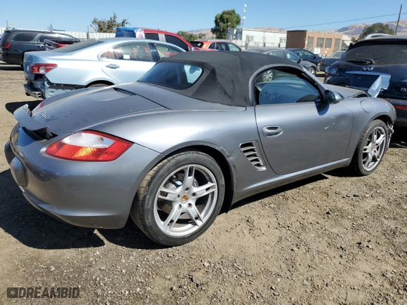 2005 Porsche Boxster with VIN WP0CA29805S710462, listed as a Copart auction lot 71631854 with 62,783 mi miles and Salvage Title. Bid and sale history available at carsss.com. Image 3.