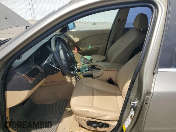 2007 BMW 5 Series 530i with VIN WBANE73537CM46172, listed as a Copart auction lot 54762505 with 111,597 mi miles and Clean title. Bid and sale history available at DreamBid. Image 7.