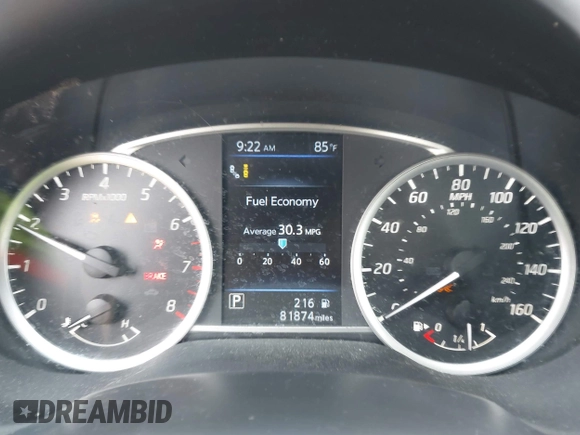 2019 Nissan Sentra SV z VIN 3N1AB7AP0KY214498, wystawiony jako IAAI lot #42394908 z przebiegiem 81 874 mil mil oraz . Historia ofert i sprzedaży dostępna na DreamBid. Obrazek 7.