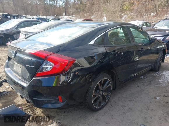 2019 Honda Civic Sport with VIN 2HGFC2F86KH515658, listed as a IAAI auction lot 41632690 with 109,866 mi miles and . Bid and sale history available at DreamBid. Image 4.