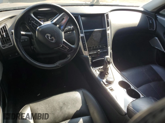 2022 Infiniti Q50 LUXE with VIN JN1EV7BR7NM341197, listed as a Copart auction lot 48691555 with 35,895 mi miles and Salvage Title. Bid and sale history available at carsss.com. Image 8.