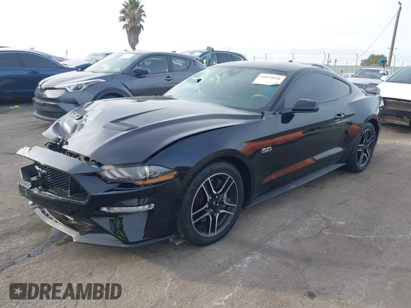 2021 Ford Mustang GT with VIN 1FA6P8CF2M5124404, listed as a IAAI auction lot 41072026 with 48,310 mi miles. Bid and sale history available at carsss.com. Image 17.