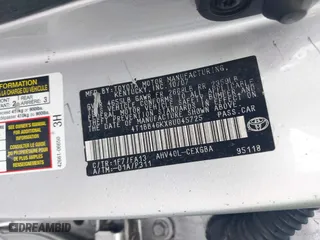 2008 Toyota Camry Hybrid with VIN 4T1BB46KX8U045725, listed as a IAAI auction lot 41186968 with 156,526 mi miles. Bid and sale history available at carsss.com. Image 9.