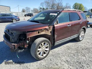 2012 Ford Explorer XLT with VIN 1FMHK7D87CGA34725, listed as a Copart auction lot 49584225 with 124,570 mi miles and Salvage Title. Bid and sale history available at DreamBid. Image 1.