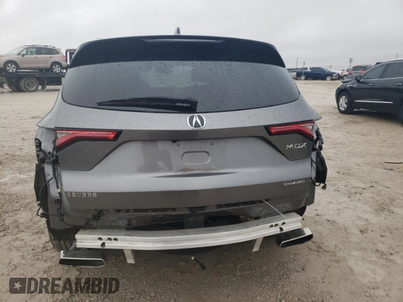 2023 Acura MDX w/Advance Package with VIN 5J8YE1H81PL016027, listed as a Copart auction lot 79716114 with 0 mi miles and Salvage Title. Bid and sale history available at carsss.com. Image 6.