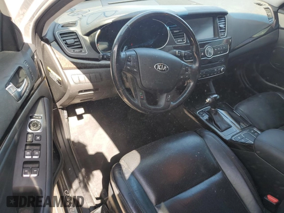 2014 Kia Cadenza Premium with VIN KNALN4D72E5167044, listed as a Copart auction lot 76995534 with 0 mi miles and Non Repairable. Bid and sale history available at carsss.com. Image 8.