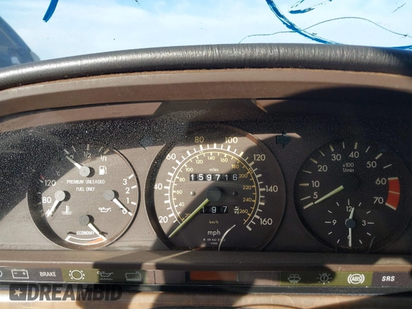 1990 Mercedes-Benz 560 with VIN WDBCA39E7LA505668, listed as a IAAI auction lot 41473380 with 159,716 mi miles and . Bid and sale history available at DreamBid. Image 7.