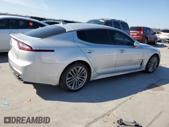 2018 Kia Stinger with VIN KNAE15LAXJ6012401, listed as a Copart auction lot 89369765 with 84,964 mi miles and Salvage Title. Bid and sale history available at DreamBid. Image 3.