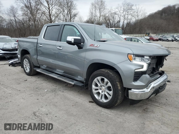 2023 Chevrolet Silverado 1500 LTZ with VIN 1GCUDGED0PZ245770, listed as a Copart auction lot 83079644 with 20,540 mi miles and Salvage Title. Bid and sale history available at carsss.com. Image 4.