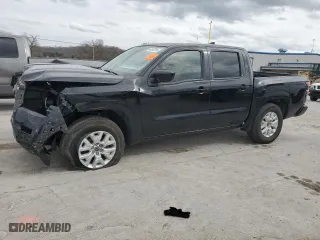 2023 Nissan Frontier SV with VIN 1N6ED1EJ9PN650022, listed as a Copart auction lot 49843795 with 37,857 mi miles and Salvage Title. Bid and sale history available at carsss.com. Image 1.