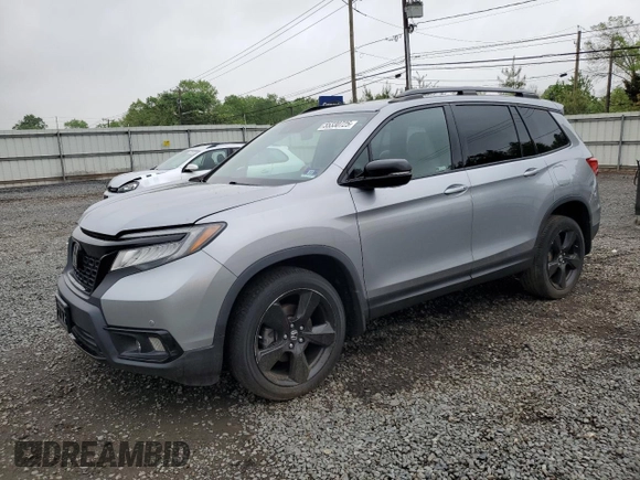 2019 Honda Passport Elite with VIN 5FNYF8H07KB030315, listed as a Copart auction lot 55330725 with 45,954 mi miles and Salvage title. Bid and sale history available at DreamBid. Image 1.
