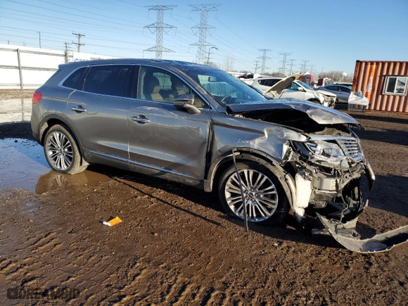 2016 Lincoln MKX Reserve with VIN 2LMTJ8LR1GBL82602, listed as a Copart auction lot 46711485 with 47,978 mi miles and Salvage Title. Bid and sale history available at carsss.com. Image 4.