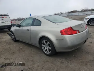 2003 Infiniti G35 Coupe w/Leather with VIN JNKCV54E33M207477, listed as a Copart auction lot 82015404 with 142,755 mi miles and Salvage Title. Bid and sale history available at carsss.com. Image 2.