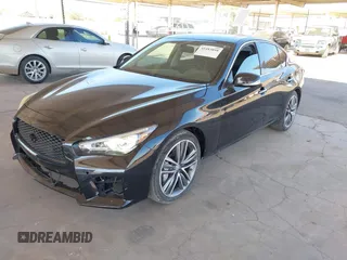 2014 Infiniti Q50 Premium with VIN JN1BV7AP9EM688811, listed as a IAAI auction lot 41483058 with 95,204 mi miles and . Bid and sale history available at DreamBid. Image 2.