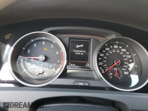 2018 Volkswagen Golf GTI S with VIN 3VW447AU1JM274500, listed as a Copart auction lot 55092054 with 74,694 mi miles. Bid and sale history available at carsss.com. Image 9.