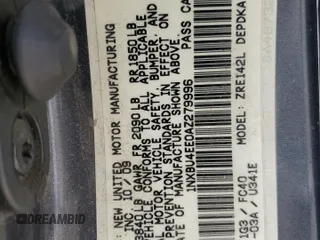 2010 Toyota Corolla with VIN 1NXBU4EE0AZ279996, listed as a Copart auction lot 52046195 with 244,615 mi miles and Salvage Title. Bid and sale history available at carsss.com. Image 14.