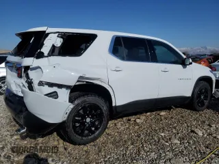 2022 Chevrolet Traverse LS with VIN 1GNEVLKWXNJ107625, listed as a Copart auction lot 42544375 with 46,280 mi miles and Salvage Title. Bid and sale history available at carsss.com. Image 3.