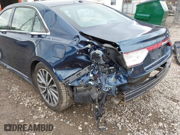 2017 Lincoln Continental Select with VIN 1LN6L9TK2H5603593, listed as a IAAI auction lot 41722163 with 63,431 mi miles. Bid and sale history available at carsss.com. Image 6.