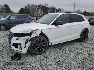 2020 Audi SQ5 Prestige with VIN WA1C4AFY0L2081928, listed as a Copart auction lot 44147805 with 36,850 mi miles and Salvage Title. Bid and sale history available at carsss.com. Image 1.