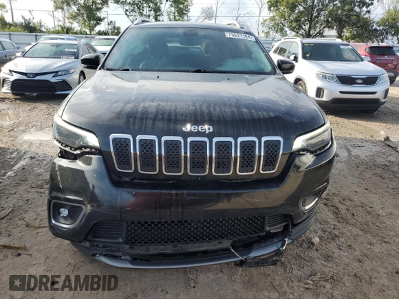 2019 Jeep Cherokee Limited with VIN 1C4PJLDN5KD135764, listed as a Copart auction lot 73637184 with 56,718 mi miles and Salvage Title. Bid and sale history available at DreamBid. Image 5.
