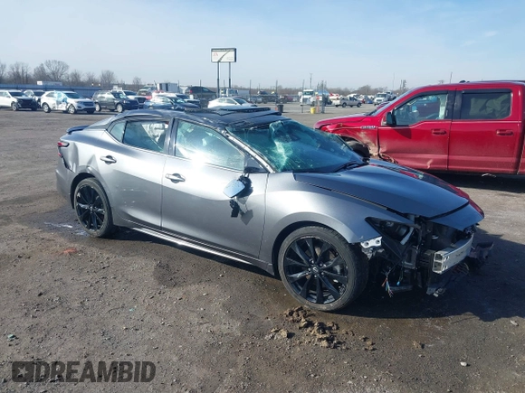 2023 Nissan Maxima SR with VIN 1N4AA6EVXPC501775, listed as a IAAI auction lot 41417081 with 20,875 mi miles and . Bid and sale history available at DreamBid. Image 1.