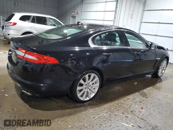 2013 Jaguar XF V6 SC with VIN SAJWJ0EFXD8S88025, listed as a Copart auction lot 45715535 with 148,077 mi miles and Salvage Title. Bid and sale history available at carsss.com. Image 3.
