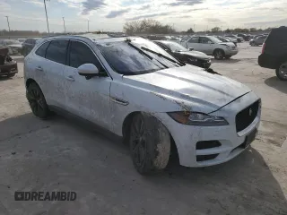 2018 Jaguar F-Pace 30t Portfolio with VIN SADCN2GXXJA321914, listed as a Copart auction lot 84450544 with 115,374 mi miles and Salvage title. Bid and sale history available at DreamBid. Image 4.