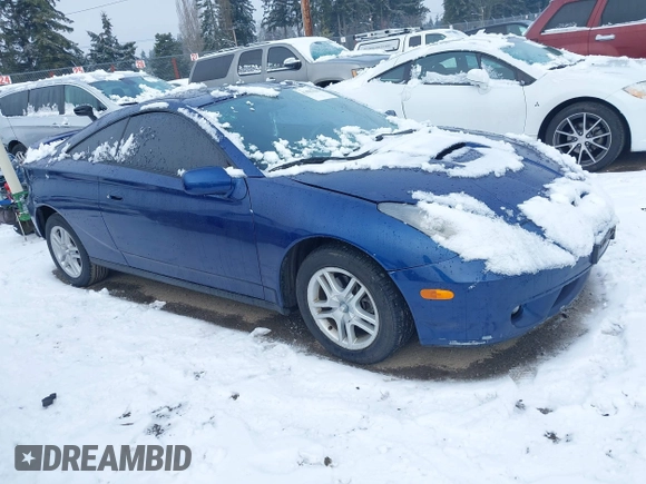 2001 Toyota Celica GT with VIN JTDDR32T510084673, listed as a IAAI auction lot 41583635 with 223,283 mi miles. Bid and sale history available at carsss.com. Image 1.