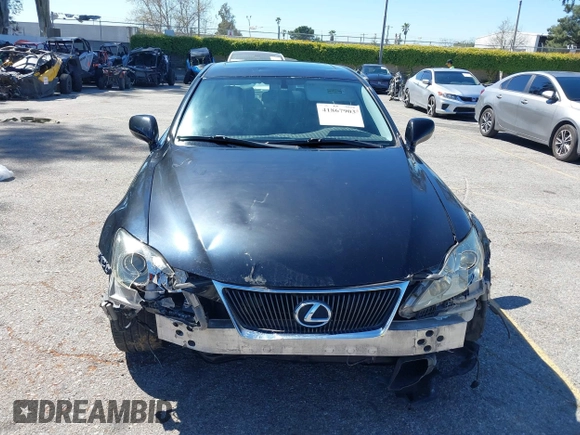 2008 Lexus IS 250 with VIN JTHBK262685078772, listed as a IAAI auction lot 41867903 with 177,566 mi miles and . Bid and sale history available at DreamBid. Image 13.