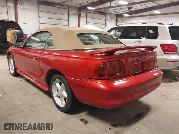 1998 Ford Mustang with VIN 1FAFP444XWF226648, listed as a IAAI auction lot 42019340 with 88,406 mi miles. Bid and sale history available at carsss.com. Image 3.