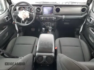 2022 Jeep Wrangler Unlimited Sport S with VIN 1C4HJXDG7NW150546, listed as a Copart auction lot 52297485 with 43,156 mi miles and Salvage title. Bid and sale history available at DreamBid. Image 8.