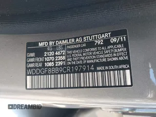 2012 Mercedes-Benz C 300 Sport с VIN WDDGF8BB9CR197914, выставлен на аукционе IAAI как лот 42187624 с пробегом 121 196 миль миль и . История ставок и продаж доступна на DreamBid. Изображение 9.