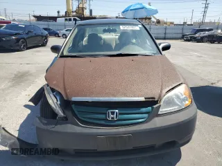2001 Honda Civic LX with VIN 2HGES16501H606650, listed as a Copart auction lot 52537465 with 199,341 mi miles and Salvage Title. Bid and sale history available at carsss.com. Image 5.