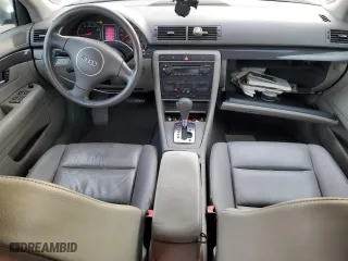 2005 Audi A4 1.8T with VIN WAUJC68EX5A065001, listed as a Copart auction lot 77533784 with 128,124 mi miles and Salvage Title. Bid and sale history available at carsss.com. Image 8.