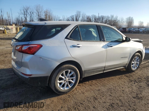 2018 Chevrolet Equinox LS with VIN 3GNAXHEV9JL323297, listed as a Copart auction lot 50613015 with 90,689 mi miles and Salvage Title. Bid and sale history available at DreamBid. Image 3.