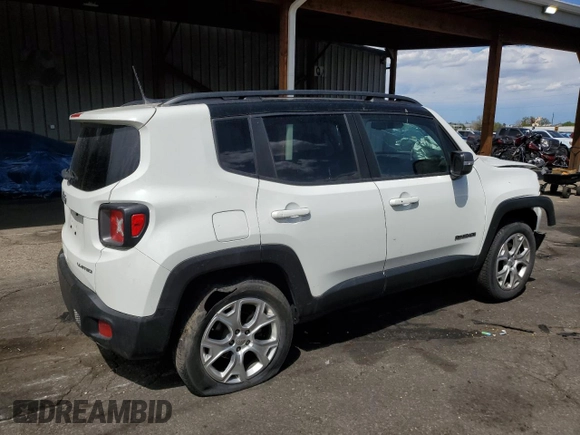 2020 Jeep Renegade Limited with VIN ZACNJBD12LPM02664, listed as a Copart auction lot 55297675 with 58,957 mi miles and Salvage title. Bid and sale history available at DreamBid. Image 3.