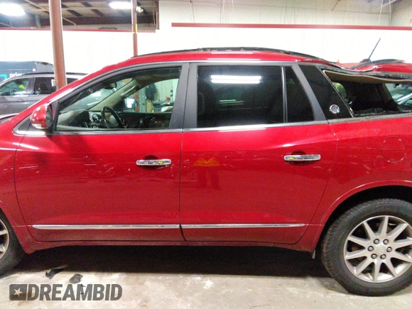 2014 Buick Enclave Leather with VIN 5GAKRBKD8EJ238501, listed as a IAAI auction lot 40883285 with 129,651 mi miles and . Bid and sale history available at carsss.com. Image 14.