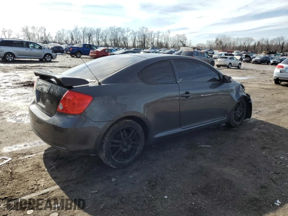 2007 Scion tC Spec with VIN JTKDE177770195397, listed as a Copart auction lot 44628005 with 170,080 mi miles and Salvage Title. Bid and sale history available at carsss.com. Image 3.