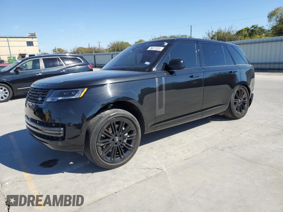2023 Land Rover Range Rover SE with VIN SALKPBFU2PA017373, listed as a Copart auction lot 79711824 with 22,619 mi miles and Salvage title. Bid and sale history available at DreamBid. Image 1.