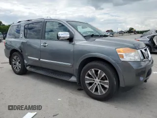 2015 Nissan Armada SV z VIN 5N1BA0ND1FN613558, wystawiony jako Copart lot #56204725 z przebiegiem 121 129 mil mil oraz Czysty tytuł • Clean title. Historia ofert i sprzedaży dostępna na DreamBid. Obrazek 4.