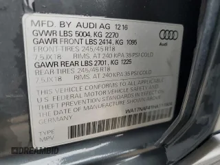2017 Audi allroad A4 Premium with VIN WA17NAF41HA111804, listed as a Copart auction lot 71710403 with 73,409 mi miles and . Bid and sale history available at DreamBid. Image 12.