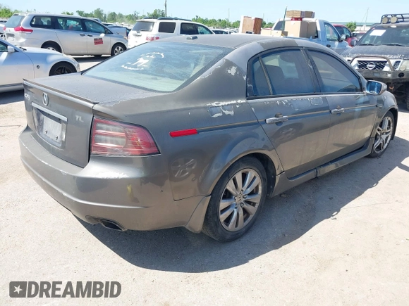 2008 Acura TL with VIN 19UUA66288A036973, listed as a IAAI auction lot 42000664 with 250,990 mi miles. Bid and sale history available at carsss.com. Image 4.