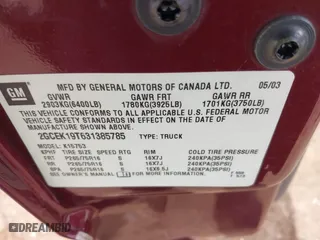 2003 Chevrolet Silverado 1500 LS with VIN 2GCEK19T631385785, listed as a IAAI auction lot 41813987 with 215,131 mi miles. Bid and sale history available at carsss.com. Image 9.